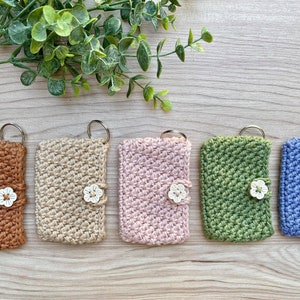 Crochet Card Holder. Handmade Mini Wallet