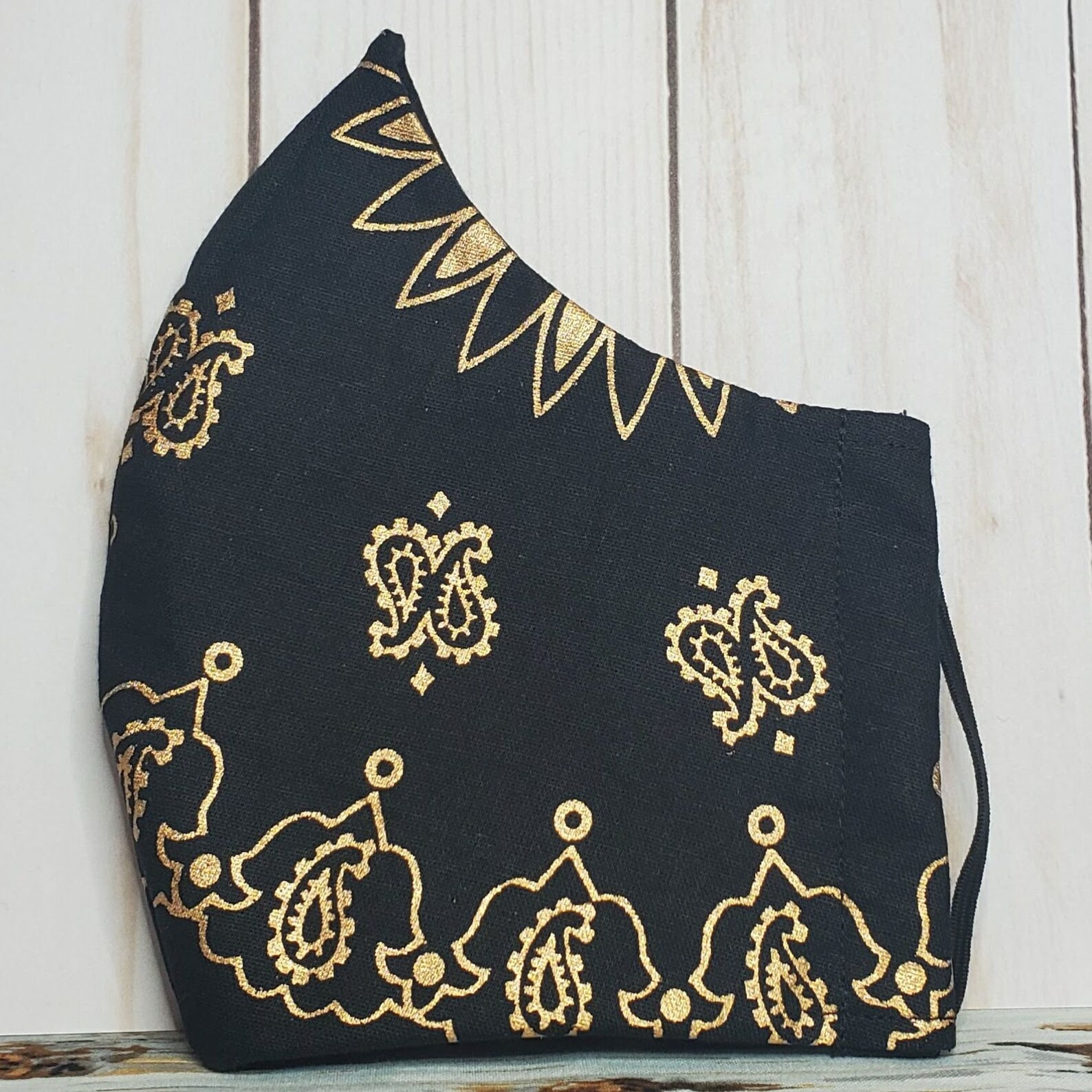 bandana schwarz gold