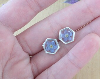Orecchini pendenti "Filigrana e Uncinetto" argento, blue e rosa