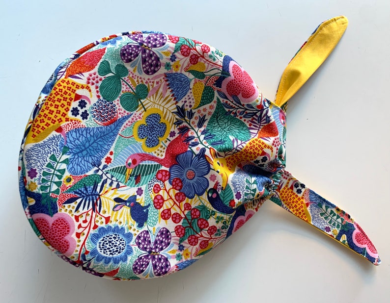 Cotton surgical cap with pattern