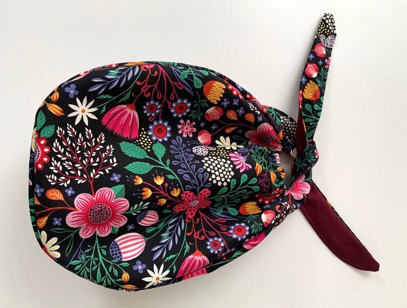 Cotton surgical cap with pattern