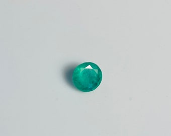 Natural Emerald loose gemstone round cut .47 ct
