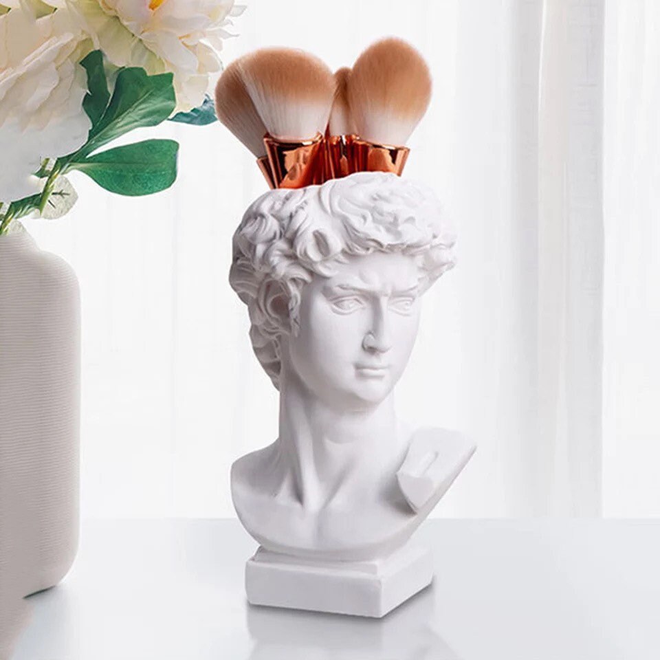 White David Portraits figurine Bust Mini Statue Crafts Resin Etsy