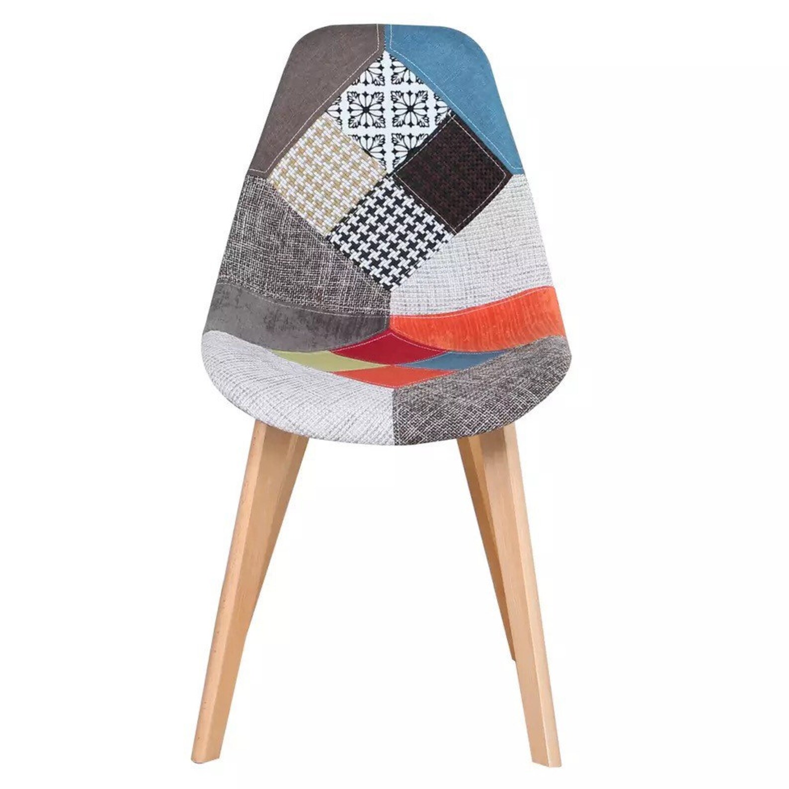 Set of 4 Dining Chair Modern Style patchwork Fabric Lounge Etsy