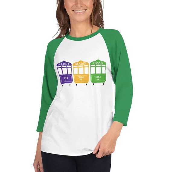 mardi gras baseball shirts