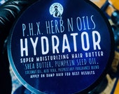 HYDRATOR HAIR BUTTER, conditioner, hair growth, Shea butter, moisturizing, Aloe Vera, healthy, silky, pumpkin seed oil, plant based, cooling