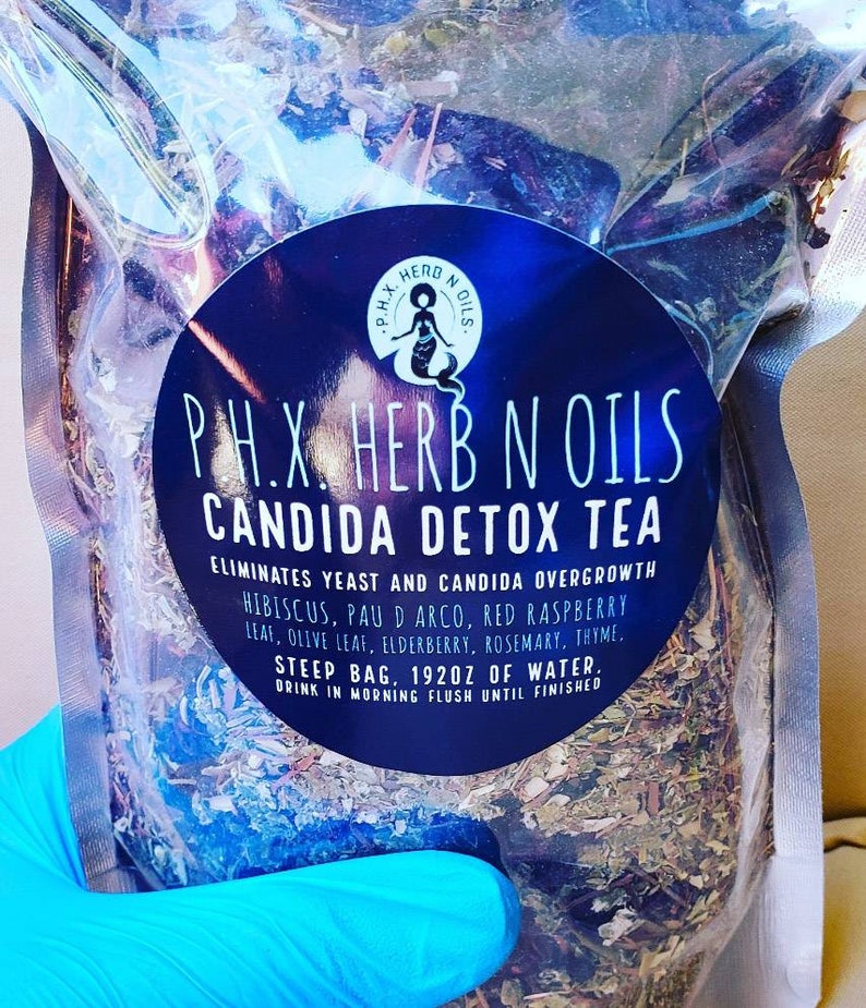 CANDIDA DETOX TEA Herbal Tea Flush Stomach Bladder Etsy
