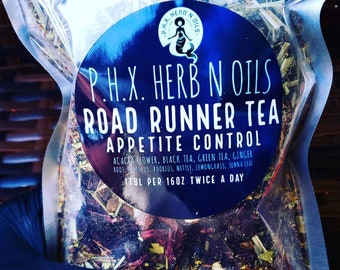 Cleansing TEA, Loose Leaf Tea, APPETITE CONTROL, Tea Remedy, Herbal Tea,Appetite Suppressant Road Runner Vitamin C Tea for Gift