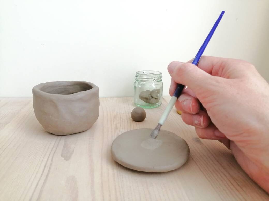 Home pottery kit CLAY DATE airdry clay starter kit set of 4 Etsy