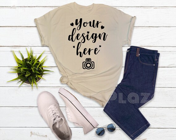 Bella Canvas Natural Bella Canvas Mockup Canvas Mockup Shirt