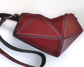 Sewing pattern bag leather leather bag