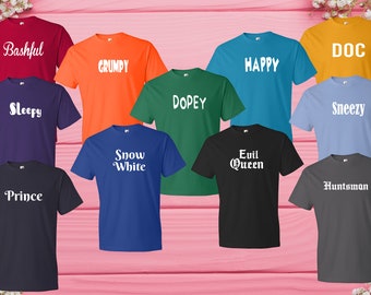 Seven Dwarfs 7 Dwarfs T Shirt Disney 