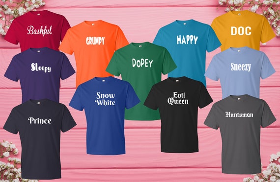 seven dwarfs t shirts