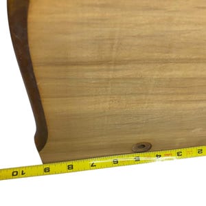 Máquina de coser Singer antigua de madera, caja de madera curvada, asa, sin herrajes, solo la tapa. imagen 7