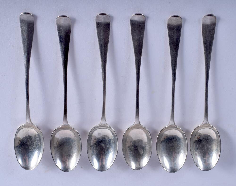 6 antique sterling silver spoons chester 1906 2.5 ozHEB&FEB Etsy