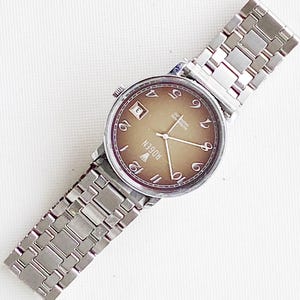 vintage rogen incabloc men's automatic watch, 33mm case, running with signs of aging image 2