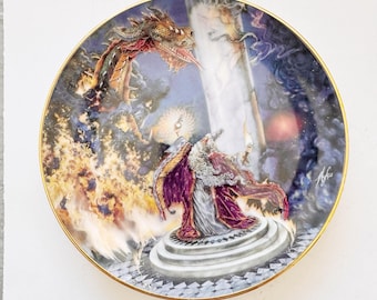 Der Drachenmeister-Teller von Myles Pinkney, Royal Doulton Fine Bone China, limitierte Auflage