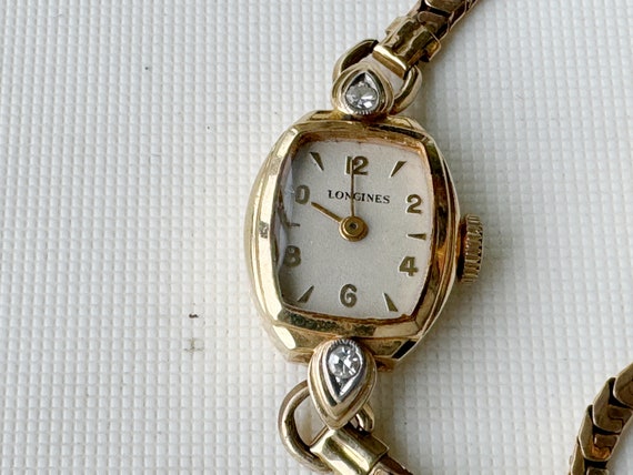 vintage longines 14K yellow gold diamond 10K yell… - image 2