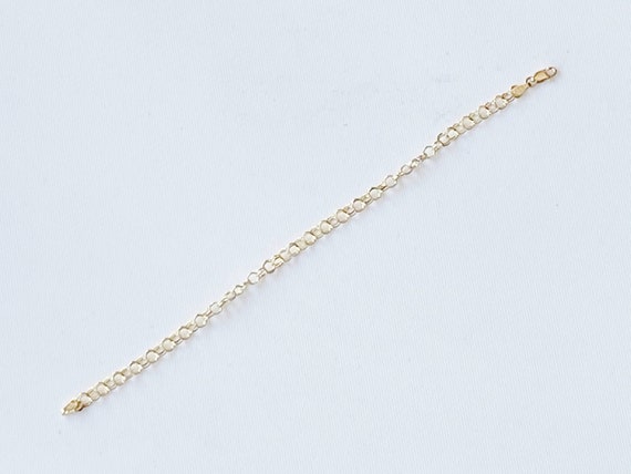 14k gold bracelet, 7.25 inches, 14k mark - image 1