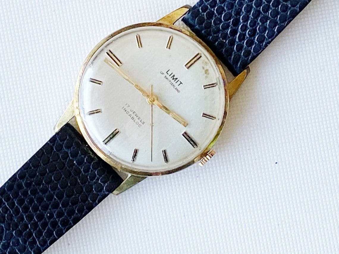 Vintage limit Of Switzerland 17 jewelry watch 32mm case Etsy