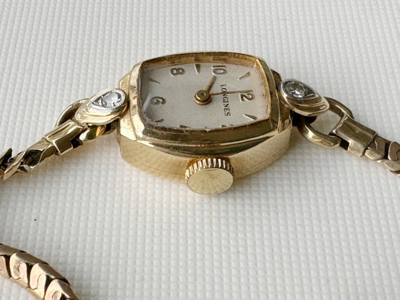 vintage longines 14K yellow gold diamond 10K yell… - image 4