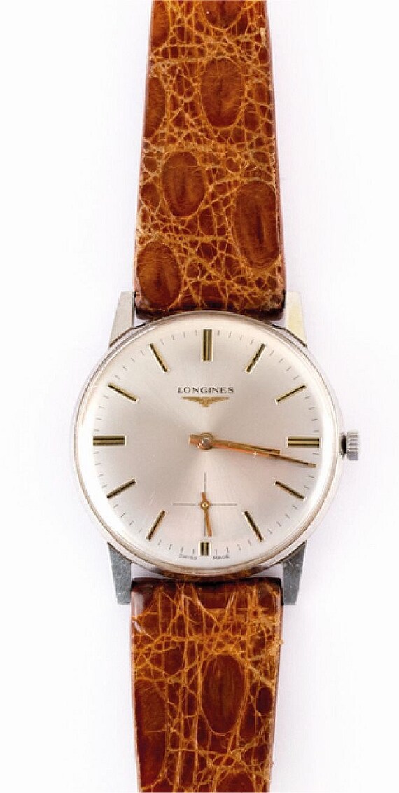 Vintage Longines homme montre sinueuse manuelle 35mm peut se | Etsy France