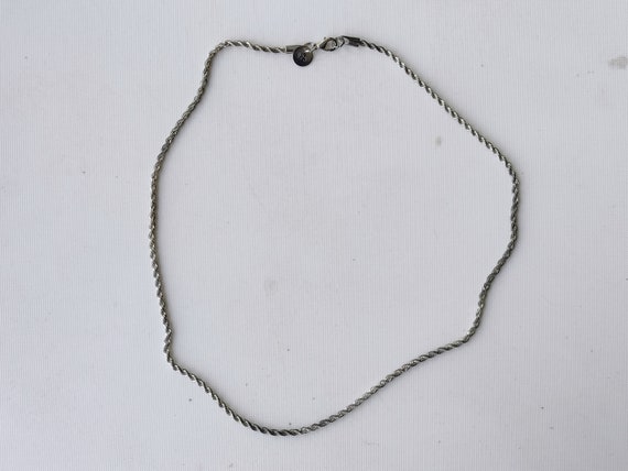 vintage 925 silver knot necklace costume jewelry … - image 2
