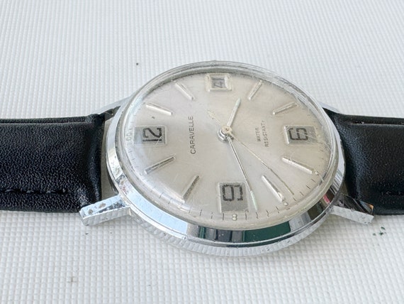 vintage bulova caravelle men's mechanical watch 3… - image 4