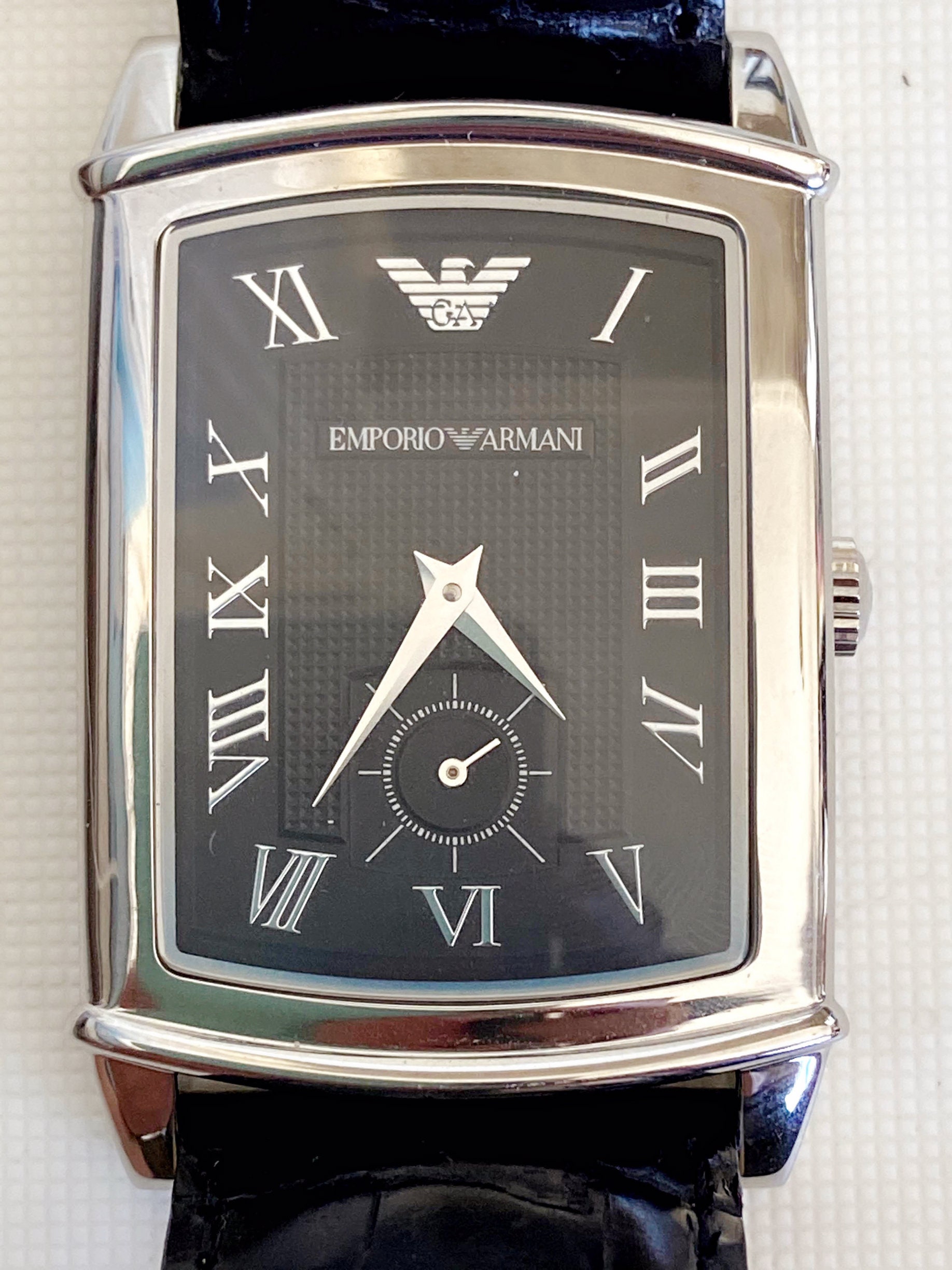 EMPORIO ARMANI watch. AR0239. 36X27mm. quartz. original box. Etsy