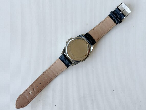 vintage strada men's stainless steel quartz watch… - image 4