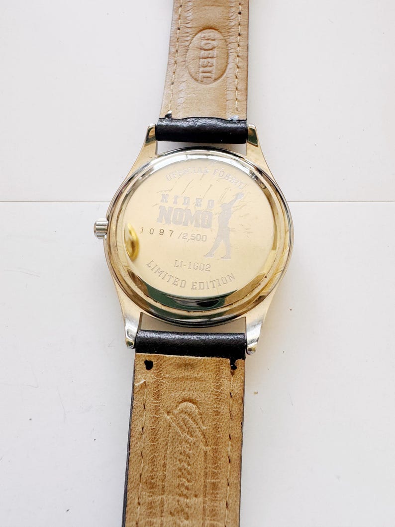 Hideo Nomo Limited Edition Watch 1097/2500 MLB Baseball Collectible 35mm Runs image 5