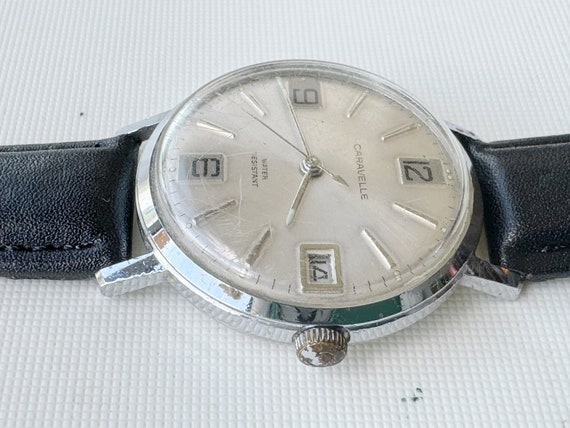 vintage bulova caravelle men's mechanical watch 3… - image 3