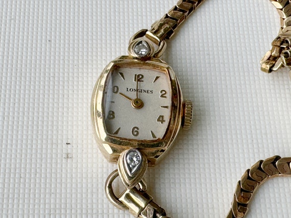 vintage longines 14K yellow gold diamond 10K yell… - image 3