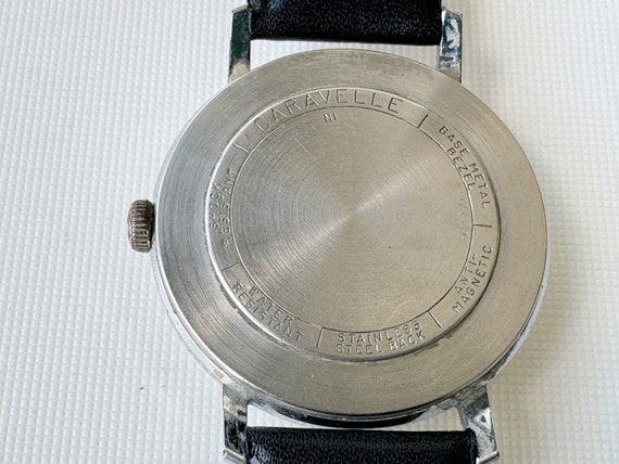 vintage bulova caravelle men's mechanical watch 3… - image 7