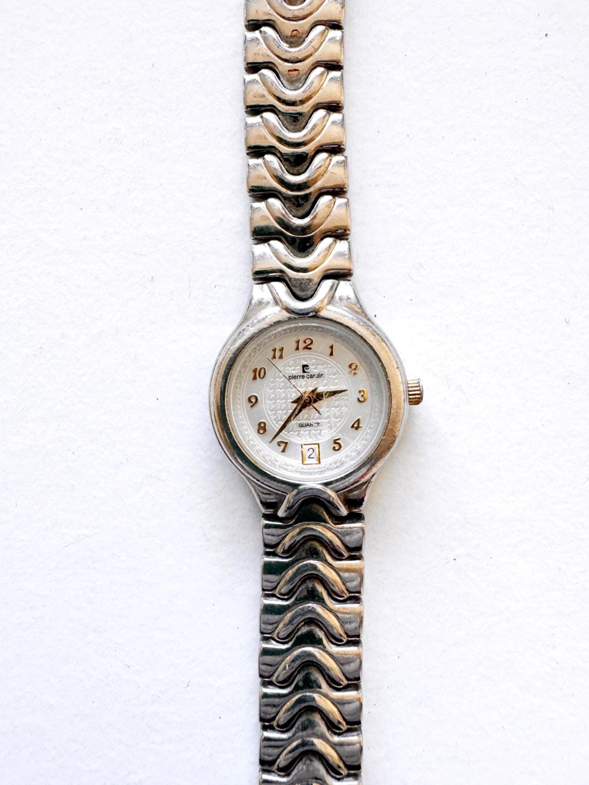 Pierre Cardin Vintage 80’s Silver-tone Watch With Diamonds Watch Pierre Cardin Silver in Steel - 47419833 main image 4