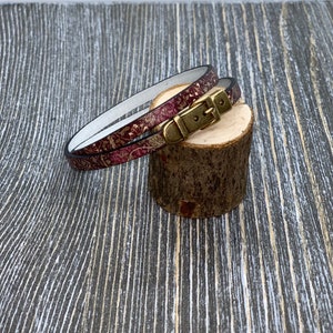 Leather Wrap Bracelet with Magnetic Clasp