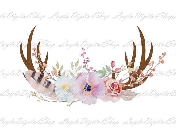 Free Free Floral Antler Svg 45 SVG PNG EPS DXF File