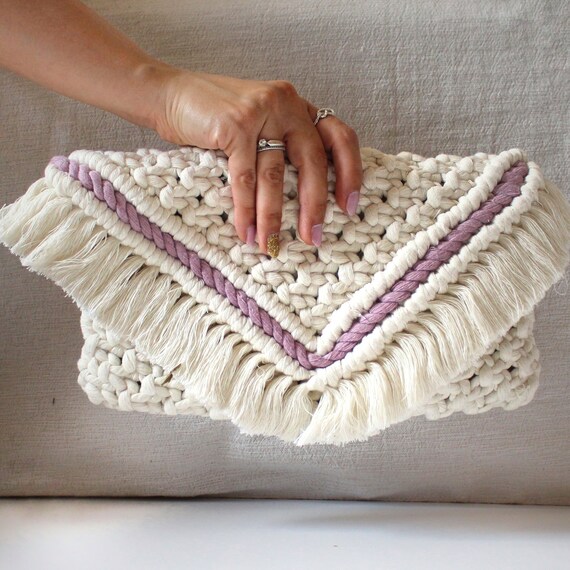 macrame clutch