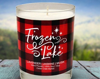 Frozen Lake Candle Etsy
