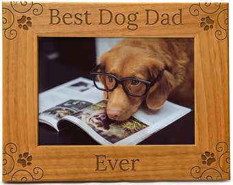 dog dad picture frame