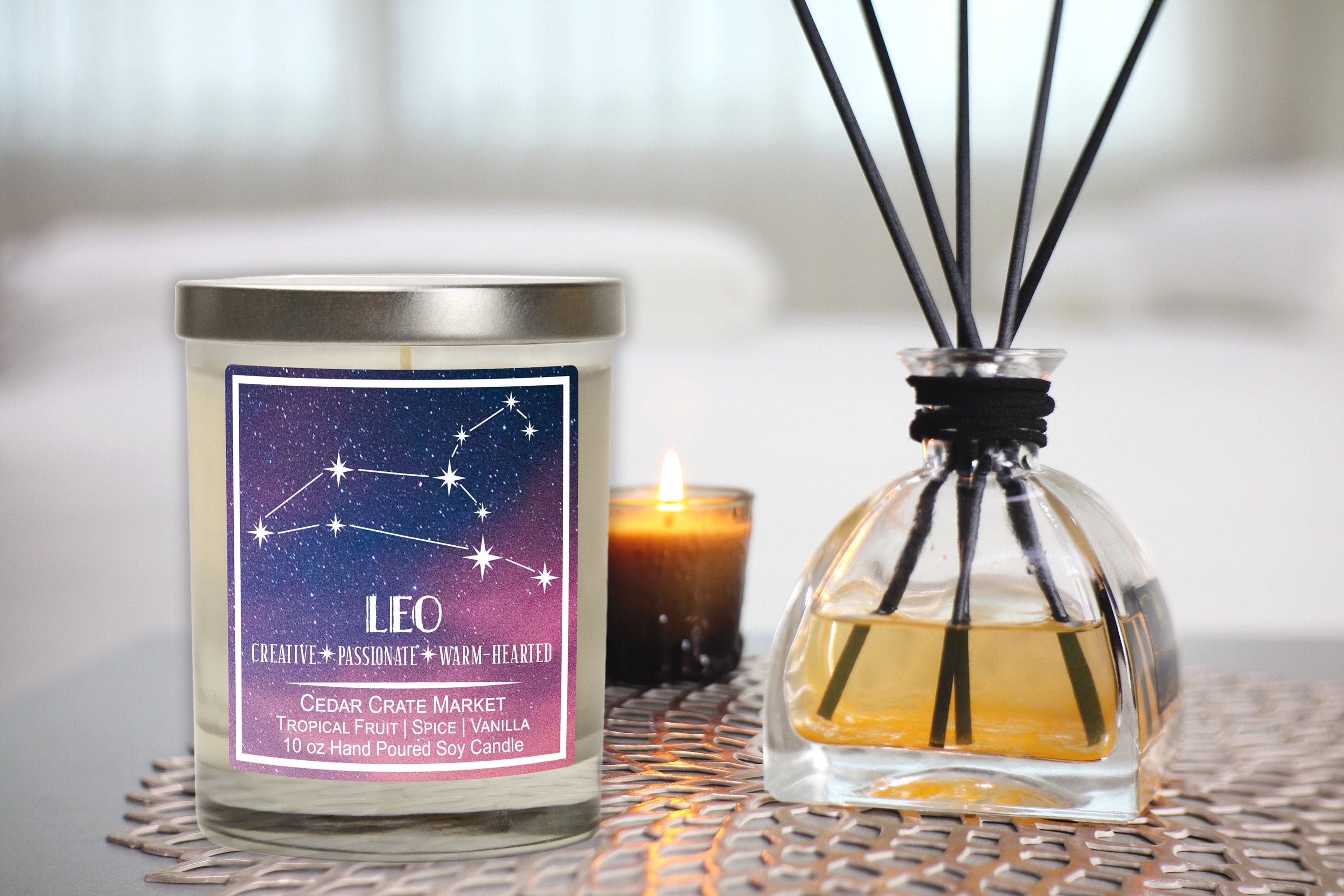 Leo Candle Astrology Candles Leo Gifts Horoscope Candles Etsy