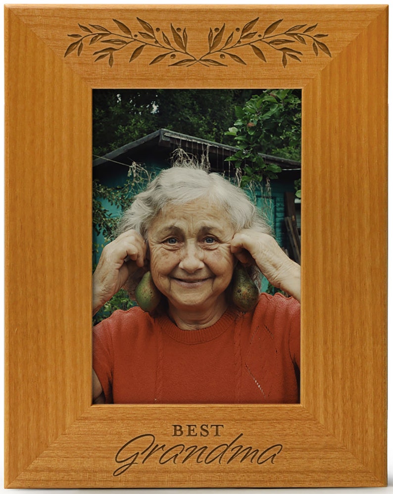 Best Grandma 5x7 Laser Engraved Wood Picture Frame Great Etsy