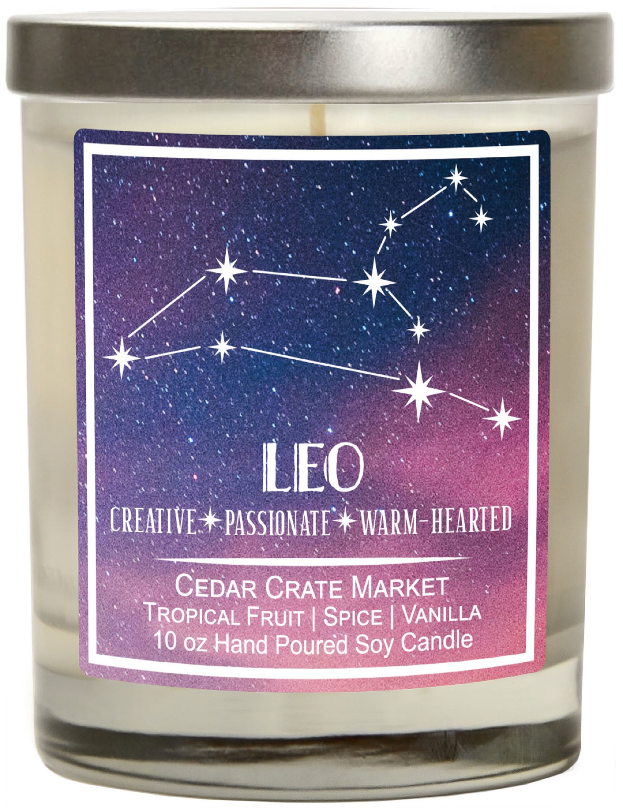 Leo Candle Astrology Candles Leo Gifts Horoscope Candles Etsy