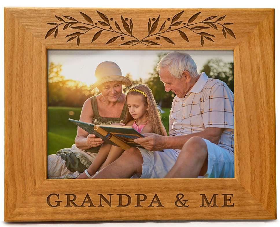 Grandpa Picture Frame Grandpa and Me Laser Etsy