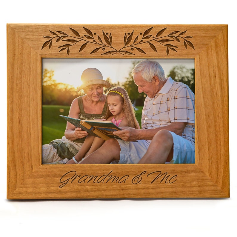 Grandma and Me 5x7 Laser Engraved Wood Picture Frame Great Etsy