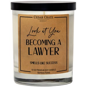 Look At You Becoming A Lawyer Smells Like Success Soy Candle 10 Ounce