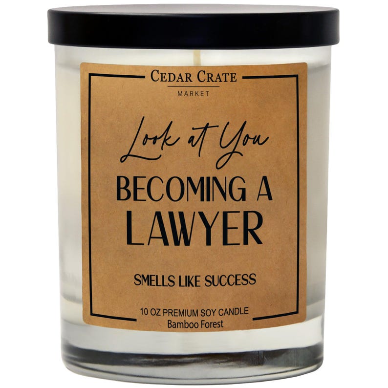 Look At You Becoming A Lawyer Smells Like Success Soy Candle 10 Ounce