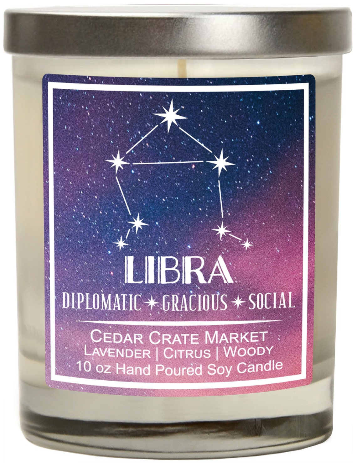 Libra Candle Astrology Candles Libra Gifts Horoscope Etsy