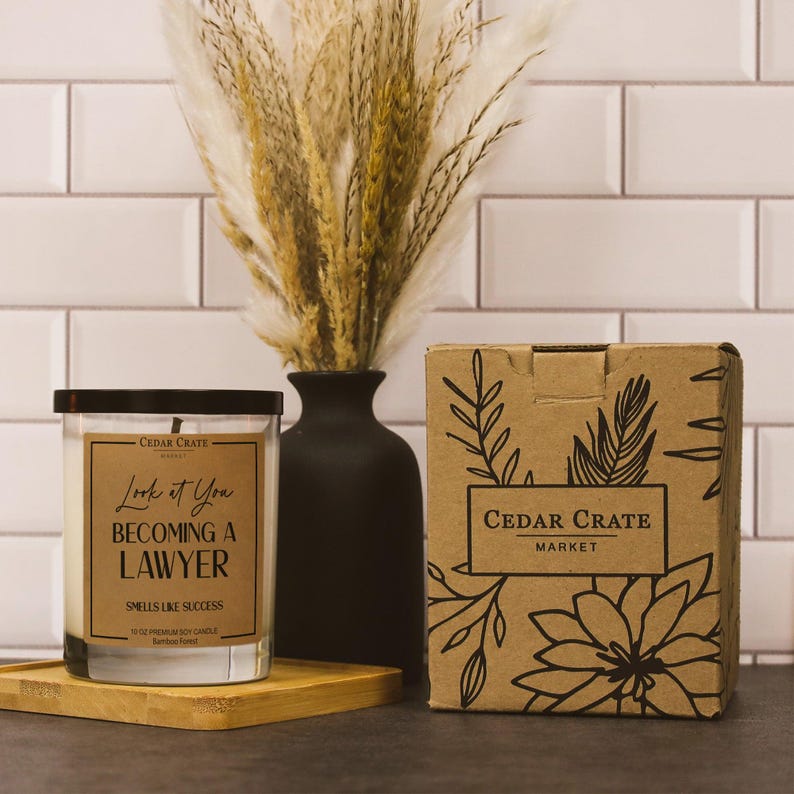 Look At You Becoming A Lawyer Smells Like Success Soy Candle image 3