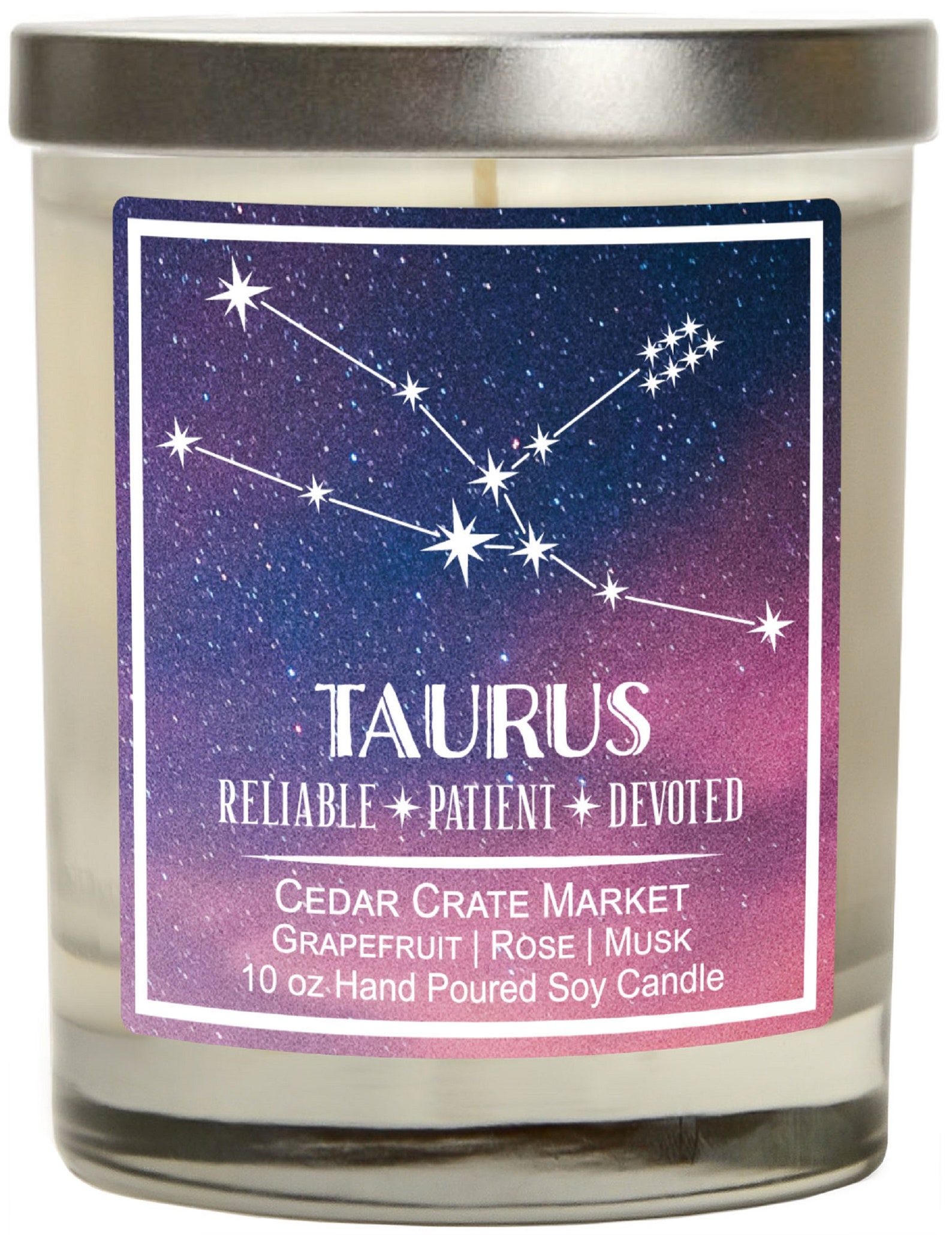 Taurus Candle Astrology Candles Taurus Gifts Horoscope Etsy